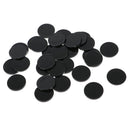 30x Round Black Plastic Bases 22mm - for Infinity,  RPG Wargaming