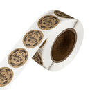 500PCS/Roll Kraft Bakery Wheat Since 1984 Handmade Stickers Tags Cookies Pa A9F3