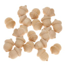Pack of 100 Unfinished Wooden Acorns Toys for Wedding Party Cake Topper Home