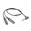 Elbow 3.5mm male to female one audio cable couple headphone extension cable