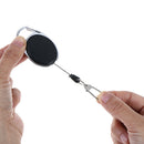 1 Pcs Recoil extendable key chain ring clip pull keyring retract Gw