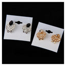 5*6cm White-Flocked Velvet Earring Display Hang Cards Hanger C6T4