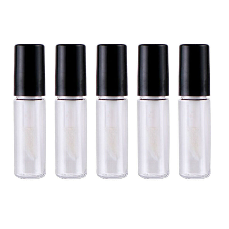 Lots 5 Glass Lip Gloss Balm Tubes Refillable 2ml Lip Tint Eyelash Oil Bottle