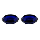 2x Diamond Cutting Acrylic Thumb Grip for PS5 Controller (Transparent Blue) A