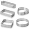 5 Pack Stainless Steel Tart Ring, Heat-Resistant Perforated Cake Mousse Rin I7S8