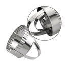 6Pcs Metal Biscuit Round Cookie Cutter Cake Mould Sugarpaste Decorating Pastry