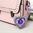5pcs DIY Special Shaped Love Heart  Full Drill Diamond Painting Keychain Pendant