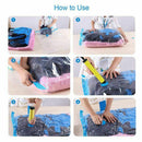 Premium Vacuum Bag, 6 Pack Vacuum Bag Clothes include Air Pump for travel,
