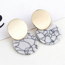 Fashion Earrings Female Round Pendant Earrings Metal Charming Bohemian Styl