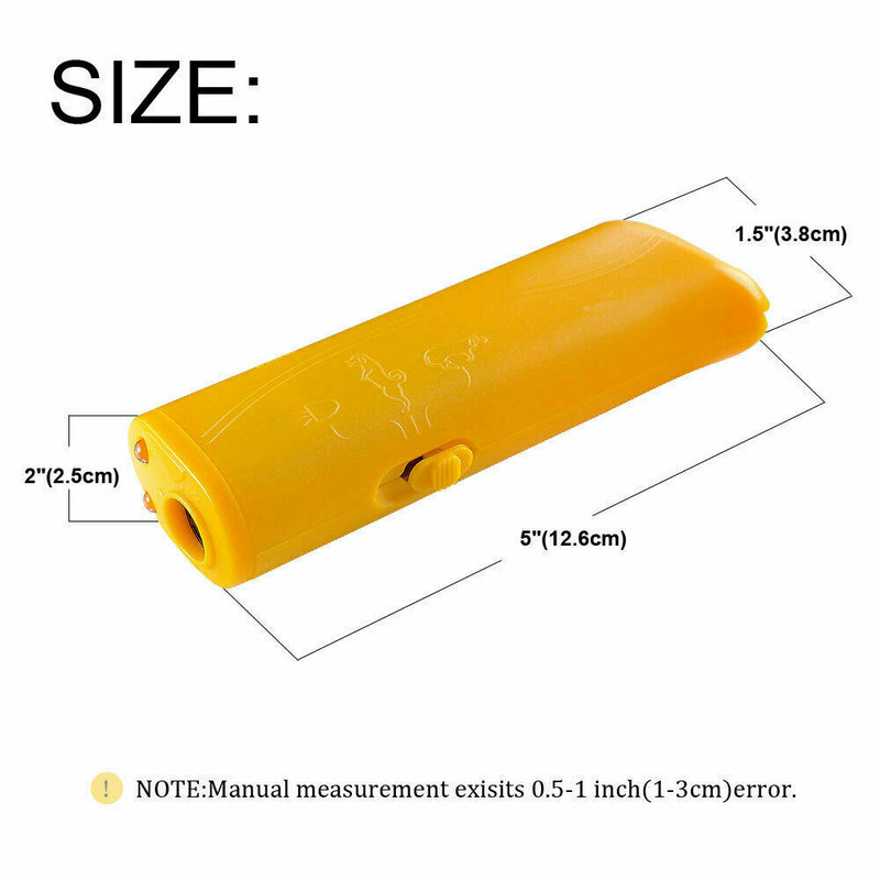 Ultrasonic Dog Repeller Anti Barking Stop Bark Pet Cat LED Training Control Tool