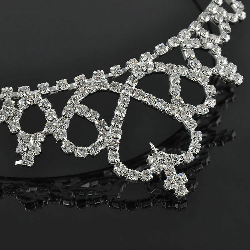 Kids Girls Child Wedding Prom Crystal Rhinestones Tiara Princess Crown Headbands