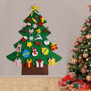 DIY Felt Christmas Tree Set Kit with 30Pcs Removable Ornaments Felt Xmas Ne