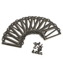12X Metal Label Pull Frame Handle Name Card File Holder Furniture Cabinet Drawer