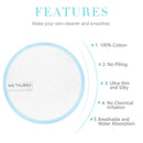 Cotton Deep Soft Bamboo Pads Reusable Remover Face 10Pcs Wipes Cleansing Makeup