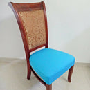 Stretch Dining Chair Seat Cover Pad Slip Cover with Locking Buckle Sky Blue