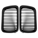 1Pair Car Matte Black Front Bumper Intake Double Slat Grille for Bmw E36 19