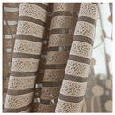 Gray Striped Pachira Drape Balcony Bedroom Living Room Window Drape Curtain