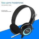 CT-677 3.5mm Wired Gaming Headphones Bass Over-Ear Ergonomic Headset w/ Mic
