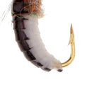 6pcs Fly Fishing Flies - Brown Scud 1.4cm