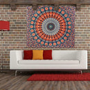 Geometric Printing Carpet Sleeping Blanket Tapestry (Mandala16 150x130cm) SN9F