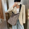 Fashion Woolen Shoulder Bag Women Large Capacity Messenger Handbags (Red) A