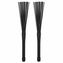 1 Pair Jazz Drum Brushes Retractable Drum Sticks 32 cm black Z4Y8
