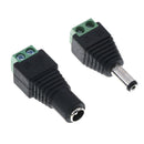 Female Male DC Power Plug Adapter for 5050 3528 5060 Single Color LED Strip!j