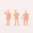 56pcs 1:150 HO Scale 10mm Policeman Unpainted Figures Railway Street Models