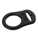 10 Black Silicone Button Ring Dummy/Pacifier Holder Clip Adapter For NUK/