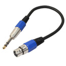 6.35mm (1/4 Inch) Male to XLR Female Interconnect Audio Microphone Cable,