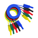 Pack of 5Pcs 4mm Stackable Banana Plug Wire Silicone Test Cable Lead for