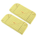 2x Hot Ironing Ruler Patchwork Craft DIY Sewing Supplies Measuring Tool 20x10cm
