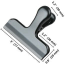 Chip Bag Clips-3 Inches Wide Stainless Steel Heavy-Duty Chip Clips For Bag,