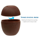 12Pcs Coconut Drink Cups With Flower Straws Fruit Shape Fun Drink Cups For
