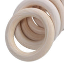 Natural wooden rings, diameter 50mm