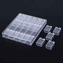 20Grids Clear Nail Art Display Tray Glitter Rhinestone Decor Storage Box Case ME