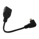 90 Degree micro- HDMI Right Direction Male to HDMI Female Adapter Cable, Le