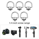 Portable 1/4 inch D-Ring Screw Camera Tripod Quick Release Plate Screw (5)