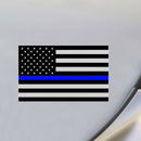 1x 12.5*7.5cm Blue Lives Matter USA American Thin Line Flag Car Stickers Decor