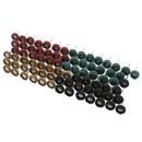 80Pcs/Set Mini Brush Scouring Pad Abrasive Wheel Nylon Fiber Grinding Sandi