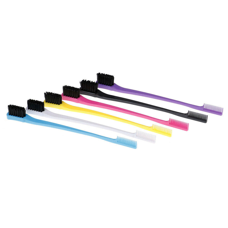 3pcs/lot Double Sided Edge Hair Brush Comb Hair Beauty Salon Tools Eyebrow-brush