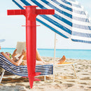 1PC Adjustable Sun Beach Umbrella Stand  Fishing  Parasol Ground Anchor HolderBX