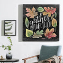 Diamond Painting Blackboard Leaves 5D Full Round Rhinestone Picture 30x30cm
