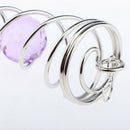 4 Piece Crystal Twiste Winding Machine Metal Spiral Mantle, 4.5inch