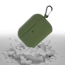 Silicone Bluetooth Headset Box Anti-Drop Protector Case w/Hook for Airpods Pro