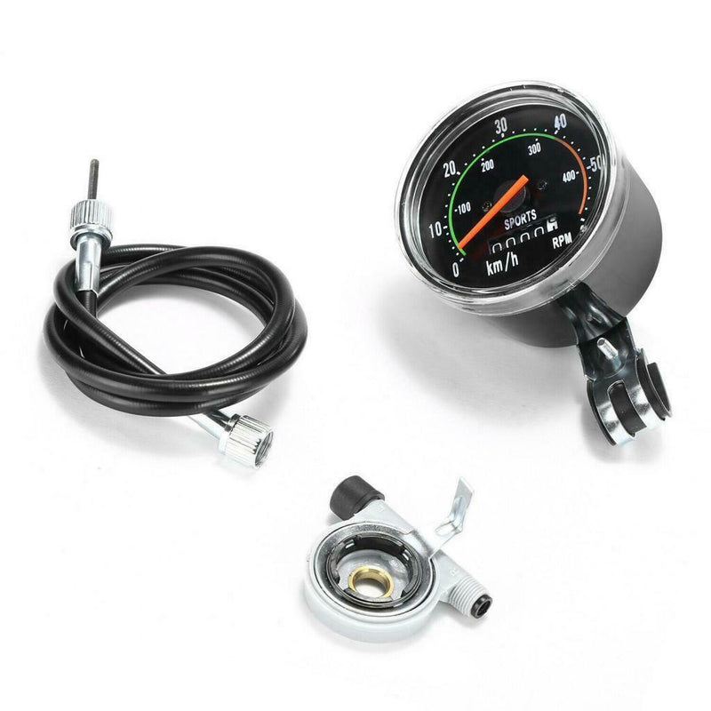 Speedometer & Odometer w/Mounting Hardware for Motorized Bicycle Motor