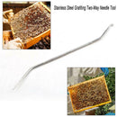 Stainless Steel Queen Bee Rearing Beekeeping Double Head Grafting Tools Stick