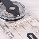 1pc portable fold compass mm inch travel baseplate ruler compass map LJ
