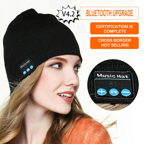 Bluetooth Earphone Stereo Music Hat Winter Wireless Women Men Knitted Cap #gib