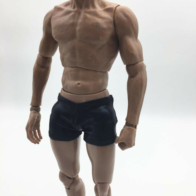 1:6 Soldier Artificial Leather Man's Shorts for 12'' Phicen Kumik Hot Toys
